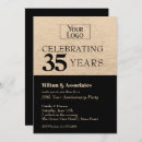 Search for gold anniversary invitations Black and gold