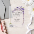 Search for wisteria wedding save the dates Lilac
