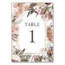 Search for bohemian floral wedding table cards Burgundy
