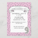Search for pink 9th birthday invitations For kids
