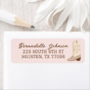 Search for western return address labels Cowgirl