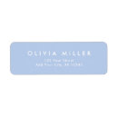Search for blue and white return address labels Minimalist