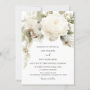 Search for white rose wedding invitations Qr code