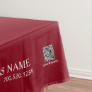 Search for red and white tablecloths Trade show