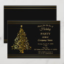 Search for black and gold christmas invitations Corporate