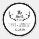 Search for country wedding stickers Antlers