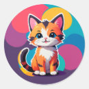 Search for kitten cartoon stickers Cat
