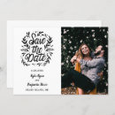 Search for typography wedding save the dates Black white