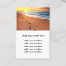 Search for footprints business cards Christian