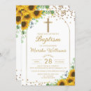 Search for sunflowers christening invitations Baptism
