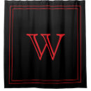 Search for red and black shower curtains Simple