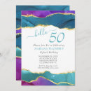 Search for teal gold 50th birthday invitations Geode