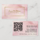 Search for rose gold foil business cards Qr code