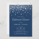 Search for silver rehearsal dinner invitations Navy