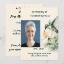 Search for white hummingbird invitations Memorial