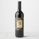 Search for gold leaf wine labels Elegant