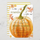 Search for little pumpkin on the way baby shower invitations Autumn