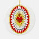 Search for sacred heart christmas tree decorations Jesus
