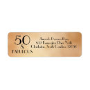Search for black background return address labels Black and gold