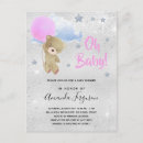 Search for winter baby sprinkle invitations Silver