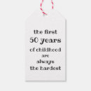 Search for 50th birthday gift tags Typography