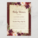 Search for marsala baby shower invitations Burgundy