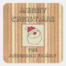 Search for clause stickers Santa
