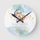 Search for woodland nursery clocks Watercolor