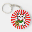 Search for japanese cat key rings Maneki neko