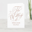 Search for reception wedding programmes Terracotta