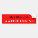 Search for fire engine bumper stickers Fireman