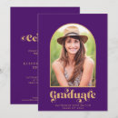 Search for purple graduation invitations Classic