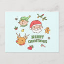 Search for cute gingerbread man christmas cards Santa claus