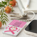 Search for pink ribbon rectangular key rings Survivor