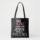 Search for musical theatre tote bags Musicals