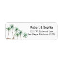Search for tropical design return address labels Beach