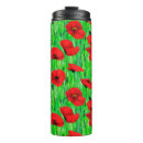 Search for red poppies travel mugs Poppy field