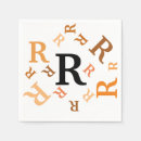 Search for monogrammed monogram initial letter napkins Black