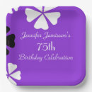 Search for 75th birthday paper plates Flowers