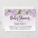 Search for hydrangea baby shower invitations Purple