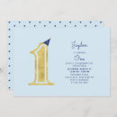 Search for modern 1st birthday invitations Boy