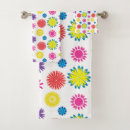 Search for purple flowers bath towels Bold