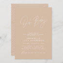 Search for beige baby shower invitations Script