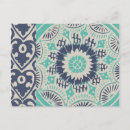 Search for turquoise pattern postcards Decorative
