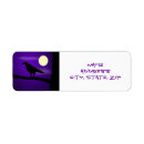 Search for birds on a branch return address labels Autumn