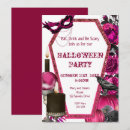 Search for pink masquerade party invitations Floral