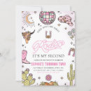 Search for pink cowgirl party invitations Country