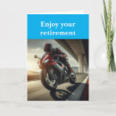 Search for motorcycle retirement cards Biker