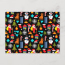 Search for christmas cartoon postcards Happy new year