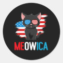 Search for patriotic cats stickers Red white blue